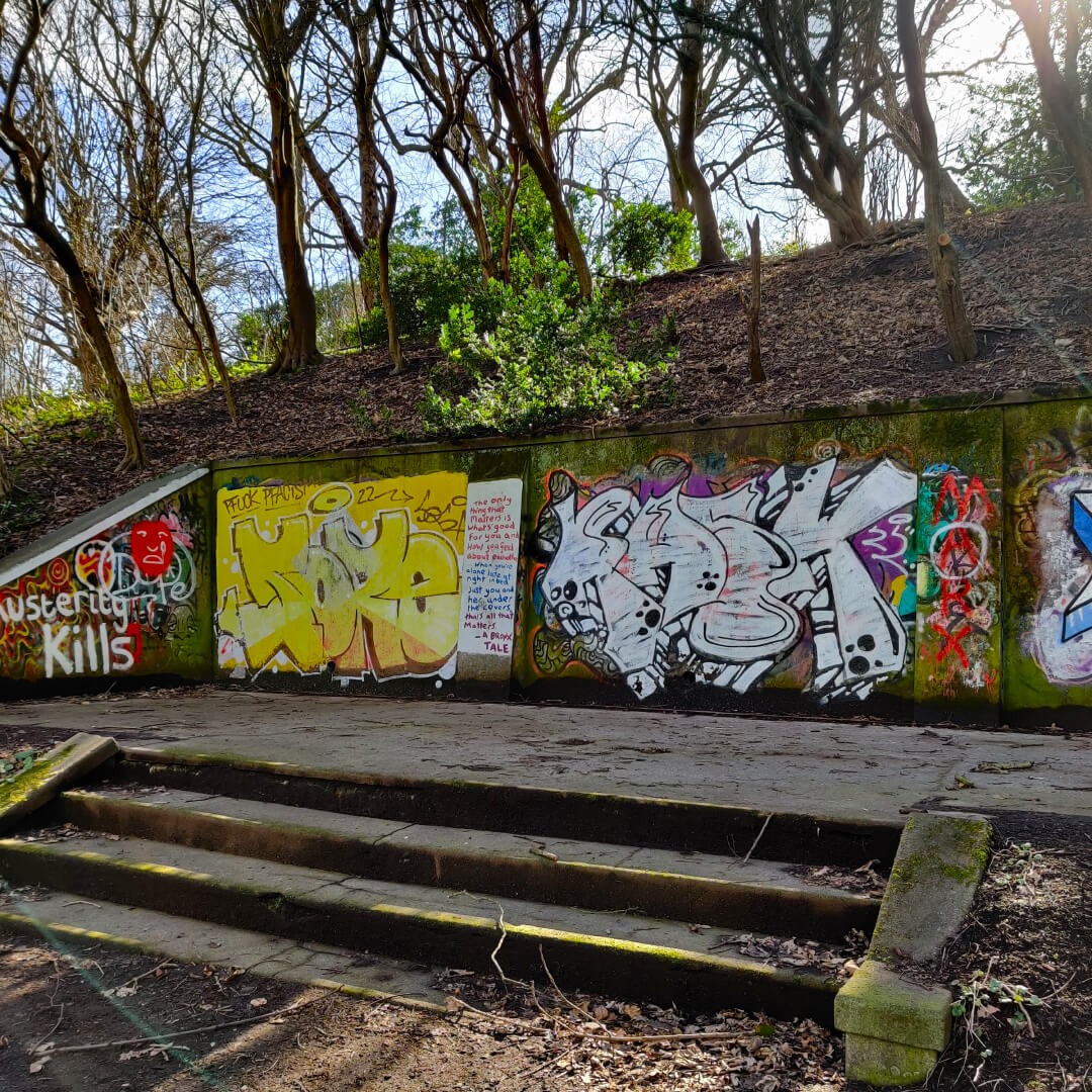 Art and Graffiti in the middle of Woodhouse Ridge