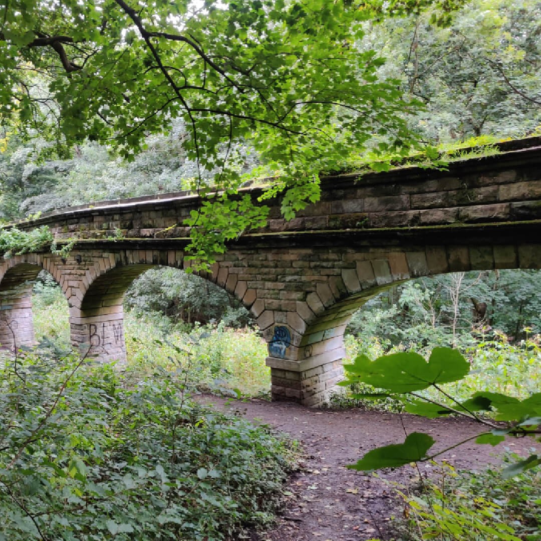 Seven Arches bridge along the Meanwood Valley Trail